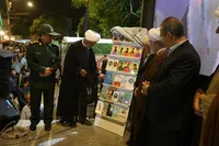 تصاویر/ رونمایی از ۴۴ عنوان کتاب حوزه دفاع مقدس در هشتاد و پنجمین اجتماع شبانه مردم خراسان شمالی