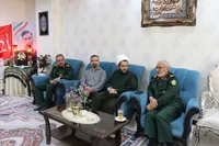 دیدار مدیرکل حفظ آثار دفاع مقدس و مقاومت البرز با خانواده شهید والامقام مهدی شهبازی