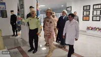 تصاویر/ بازدید فرمانده مرزبانی سیستان وبلوچستان از موزه دفاع مقدس و مقاومت استان