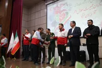 تصاویر/ مراسم تجلیل از رشادت‌های امدادگران جمعیت هلال احمر آذربایجان غربی در جنگ تحمیلی سوم