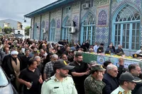 پیکر شهید مدافع وطن «سینا سیاه‌نژاد» در صومعه‌سرا تشییع و تدفین شد