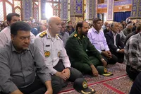تصاویر/حضور سرهنگ حرزاده و کارکنان حفظ آثار در مراسم شهید اقتدار