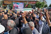 تصاویر/ تشییع پیکر مطهر خلبان شهید «سلیم‌زاده» در تنکابن