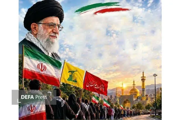 بزرگترین زنجیره انسانی در مشهد