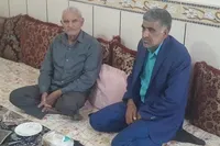 دیدار فرماندار حاجی‌آباد با خانواده نخستین شهید مدافع حرم هرمزگان به مناسبت هفته نیروی انتظامی