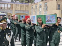 فیلم/ تشییع پیکر سپهبد شهید حسین سلامی در حرم حضرت عبدالعظیم حسنی