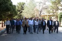 حرکت جمعی جامعه دانشگاهی شهید باهنر کرمان به‌سوی حسینیه شهدای گمنام+ تصاویر