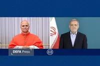 رسالة من الرئيس بزشكيان الى بابا الفاتيكان بشأن المواقف غير القانونية لترامب
