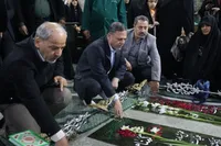 تصاویر/ حضور استاندار زنجان در مزار شهدای گمنام گاوازنک