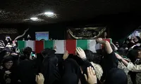 برگزاری مراسم وداع با پیکر مطهر شهیدالقدس میلاد بیدی