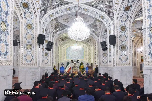 تصاویر/ جشن فارغ&zwnj;التحصیلی دانشجویان فرهنگیان استان مرکزی در جوار حرم رضوی