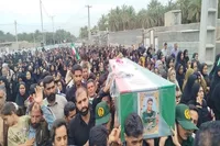 تشییع پیکر شهید «مهران خردمند» در قلعه‌گنج برگزار شد+تصاویر