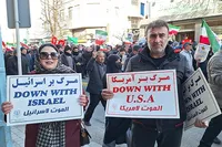 تصاویر/ خروش حماسی مردم اردبیل در محکومیت اغتشاشگران