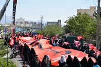 «اربعینِ خون‌خواهی»، با اهتزاز پرچم سرخ «یالثارات الحسین» در سمنان تجلی یافت