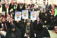 حال و هوای گلزار شهدای کرمان در پنجمین سالروز شهادت حاج قاسم سلیمانی