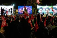 فیلم/مراسم اربعین تدفین شهید رئیسی در بیرجند برگزار شد