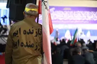 تصاویر/طنین نوای «تا زنده‌ایم رزمنده‌ایم» در سمنان