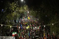 فیلم/ برپایی موکب اداره کل حفظ آثار در تجمع شبانه مردم کرمانشاه