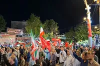 تصاویر/ یکصد و چهل و نهمین شب از راهپیمایی و تجمع مردم خراسان شمالی در جبهه خیابان