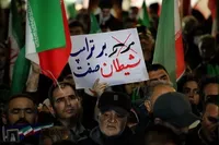 تصاویر/حضور شبانه و باشکوه مردم ارومیه در حمایت از عرصه میدان