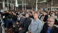 تجدید میثاق مدیرکل و کارکنان فرهنگ و ارشاد اسلامی مرکزی با آرمان‌های شهید امت در مصلای بیت‌المقدس اراک