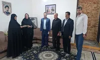 دیدار مسئولان بنیاد شهید لرستان با خانواده شهید «مهدی حیدری»