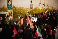 تصاویر/ پیاده روی دلدادگان اربعین حسینی(ع) در طریق المهدی(عج) قم