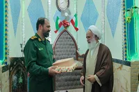 فیلم/تجلیل سرهنگ «حرزاده» از امام جمعه شهر شاهدیه