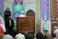 تصاویر/ نماز جمعه این هفته یزد با حال و هوای دفاع مقدس