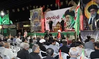 تصاویر/خونخواهی قائد شهید در اجتماع مردم ولایتمدار بندر دیّر