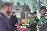تصاویر/بازدید مدیرکل حفظ آثار و نشر ارزش‌های دفاع مقدس و مقاومت استان خراسان جنوبی از نمایشگاه 