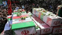 پخش زنده/ آیین تشییع پیکر مطهر ۱۰۰ شهید گمنام در تهران