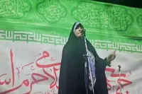 فیلم/ رجزخوانی حماسی سحر امامی در تجمع رشت