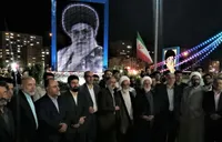 فیلم/ آیین رونمایی از بزرگترین المان رهبر شهید انقلاب در میدان مرجعیت قم