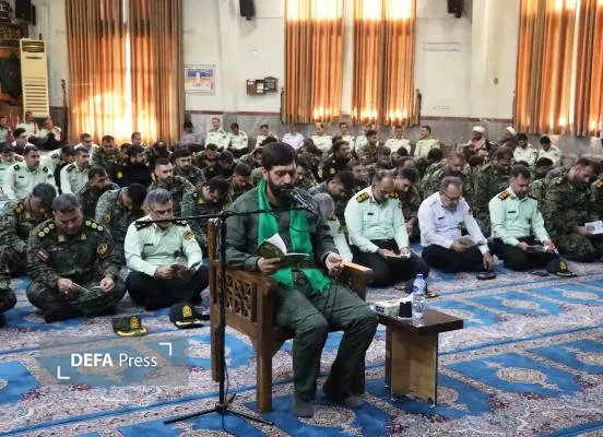 برگزاری مراسم معنوی دعای ندبه در ستاد انتظامی مازندران+ تصاویر