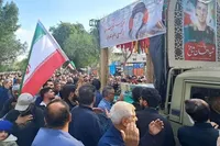 تشییع و خاکسپاری پیکر شهید مدافع وطن در دزفول