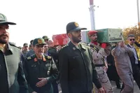 تصاویر/ استقبال از پیکر مطهر ۶ شهید گمنام در فرودگاه بین‌المللی شهید باکری ارومیه