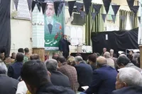 مراسم هفتمین روز شهادت سروان هدایت دانشور در قزوین برگزار شد