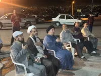 مراسم معنوی «شبی با شهدا» در یادمان کوه خضر نبی قم+ تصاویر