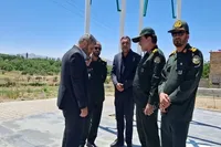 ادای احترام سردار بهاریان به مقام شامخ شهید گمنام در شهر کرفس