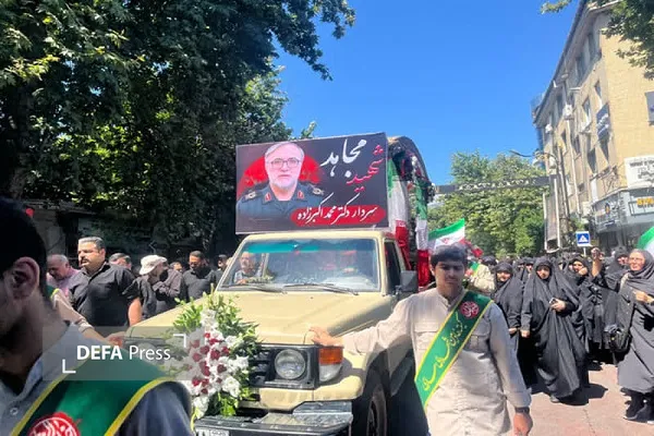 تشییع پیکر مطهر سردار شهید «اکبرزاده» در ساری