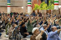 تصاویر/ مراسم بزرگداشت دومین سالگرد شهادت «سیدحسن نصرالله» در قم