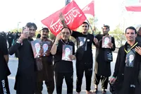 تصاویر/ حماسه «باید برخاست» در سه‌شنبه اربعینی طریق المهدی (عج) قم- ۱