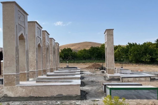 ساماندهی گلزار شهدای روستای کاوند زنجان به پایان رسید