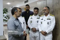 فیلم/ بازدید جانشین نیروی دریایی ارتش از خبرگزاری دفاع مقدس