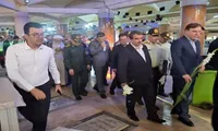 فیلم/عطر افشانی گلزار شهدای بوشهر به مناسبت هفته دفاع مقدس