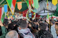 فیلم/ تشییع و تدفین پیکر ۲ شهید حملات آمریکایی صهیونیستی در اهواز