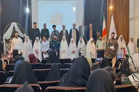 برگزاری مراسم عقد ۸ زوج «جان‌فدا» در کتابخانه عمومی توحید سامن