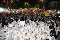 تصاویر/ لحظات ماندگار جشن تکلیف فرشته‌های ارومیه‌ای در اجتماع شبانه