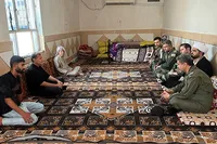 دیدار فرمانده هوانیروز مسجدسلیمان با جانبازان جنگ رمضان